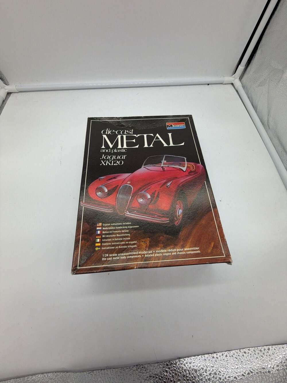 Monogram 1/24 Die-Cast Metal and Plastic Jaguar XK120 Kit (Read Description)